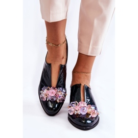 PA2 Lakatut mosaiikkikengät läpinäkyvällä vihreällä Delaver-koristeella 1