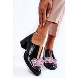 PA2 Lakatut mosaiikkikengät läpinäkyvällä vihreällä Delaver-koristeella 2