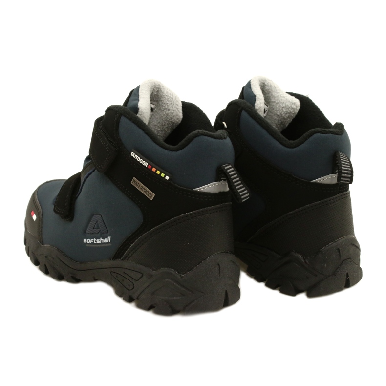 American Club Softshell -saappaat WT69 Navy -kalvolla musta laivastonsininen 3