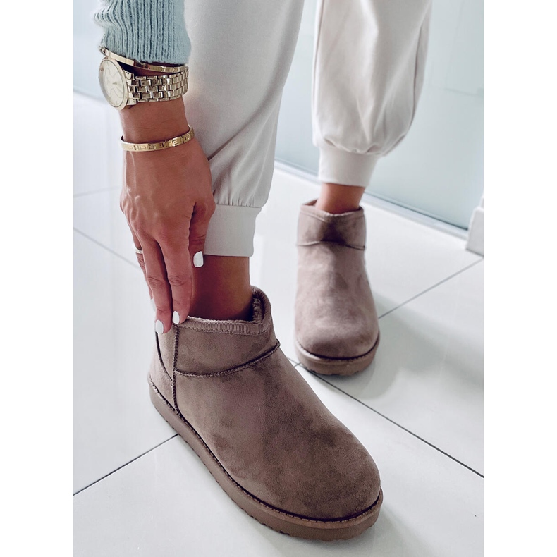 PA1 Aliana Khakin Emusy-lyhyet lumisaappaat beige 2