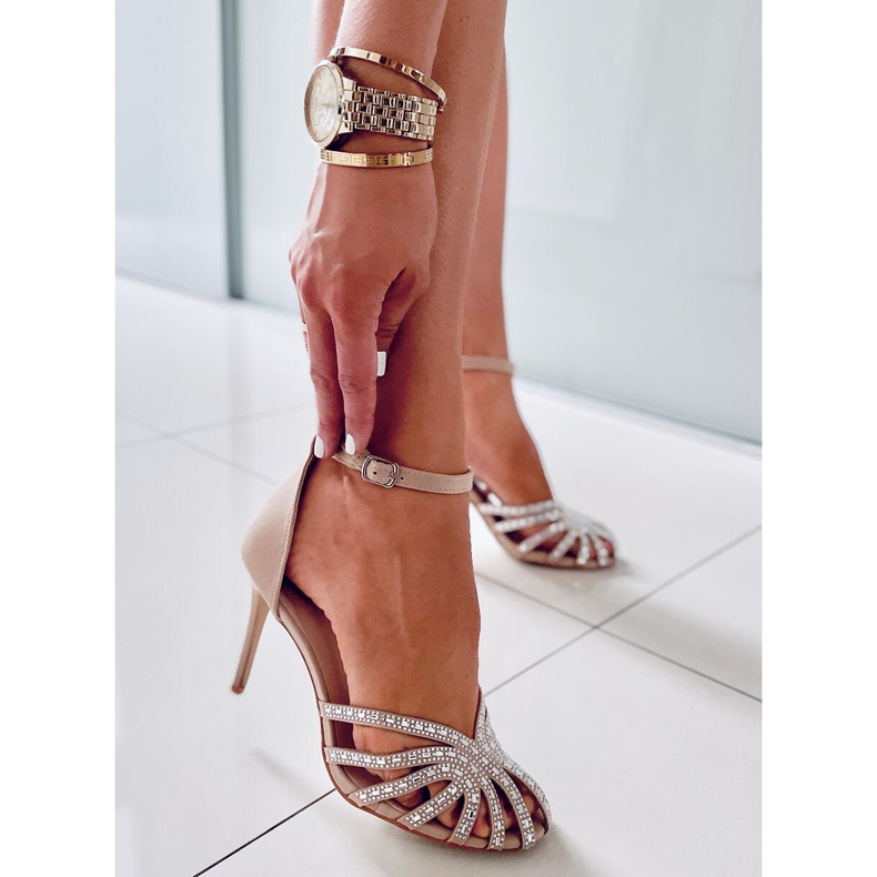 PA1 Pinssit Diamond Khaki -kivillä beige 1