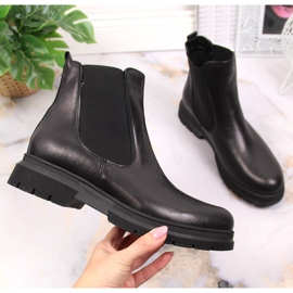 Mustat Dolce Pietro -nahkaiset nilkkurit 1