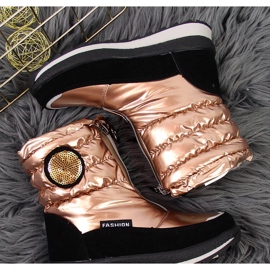 Tyttöjen kultaiset vedenpitävät lumisaappaat Miss kultainen 2