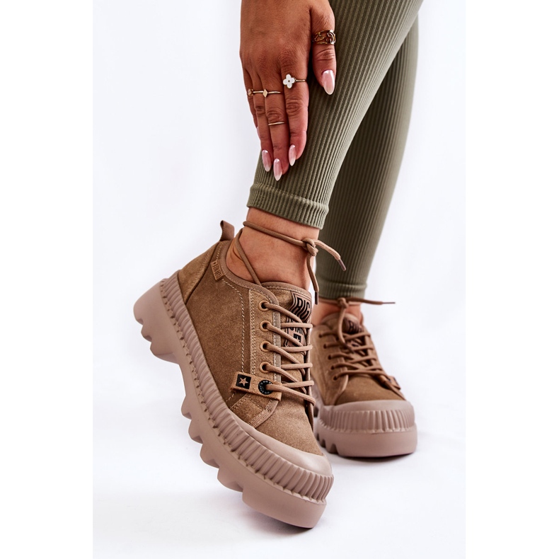 Suede urheilukengät Big Star KK274511 beige 1