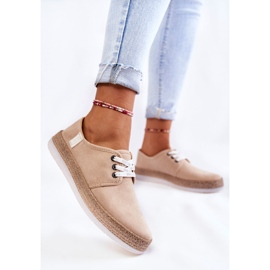 Naisten matalat lenkkarit Memory Foam System Big Star Beige KK276005 1