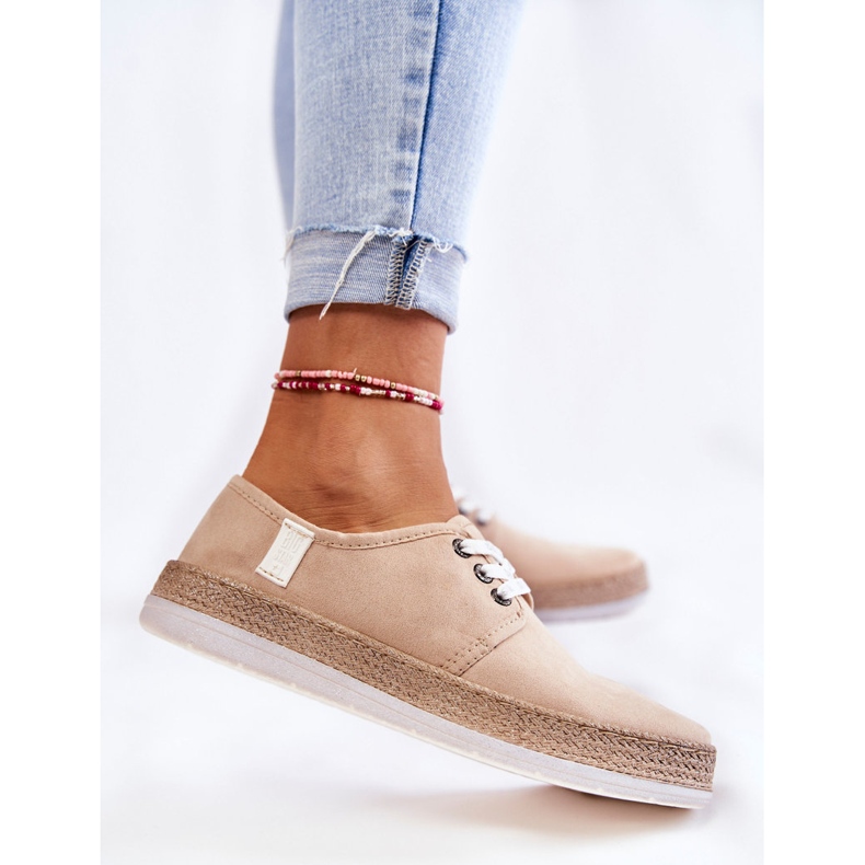 Naisten matalat lenkkarit Memory Foam System Big Star Beige KK276005 2