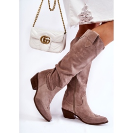 Naisten korkokengät Lewski Shoes 3235 Cappucino beige 2