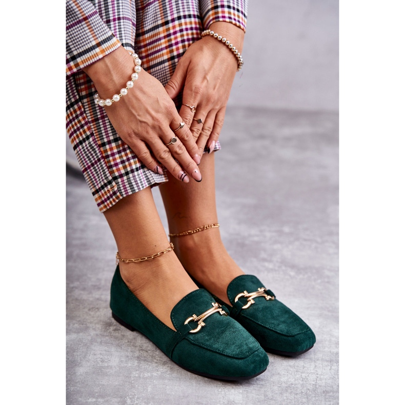 FB2 Roddie Green Suede Classic Loafers vihreä 4