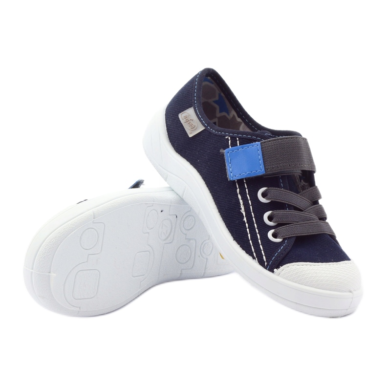 Tohvelit poikien lenkkarit, nauriit, Befado 251x047 valkoinen monivärinen sininen harmaa 4