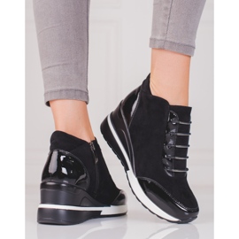 W. Potocki Potocki naisten urheilusaappaat eristeellä musta 1