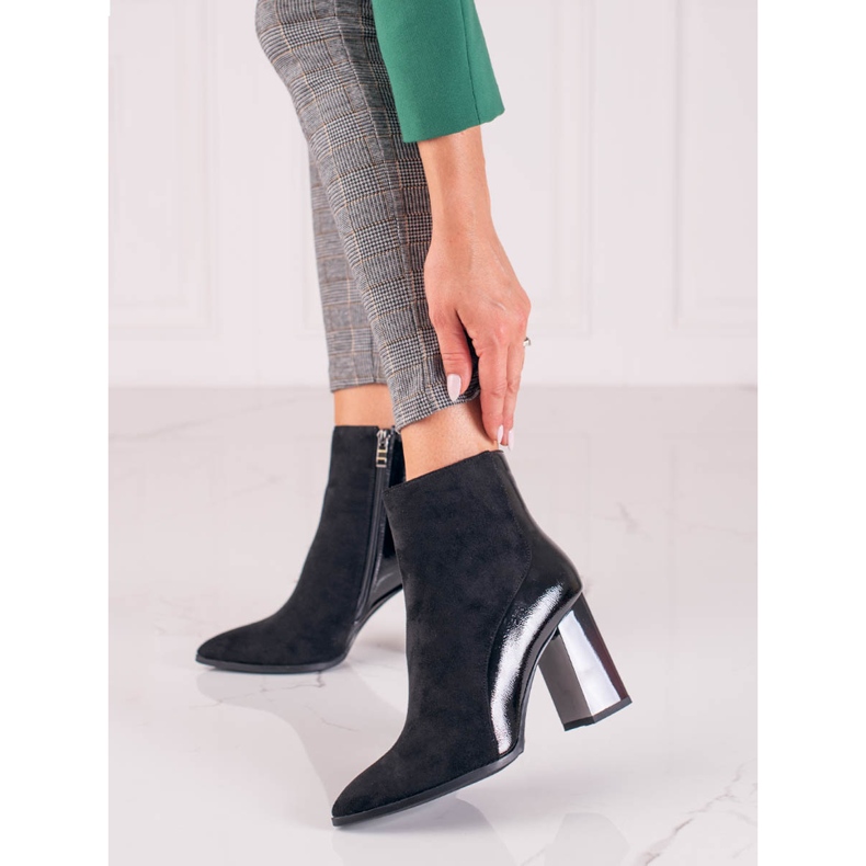 Shelovet naisten saappaat korkeassa tolppassa musta 1