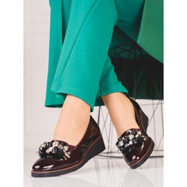 W. Potocki Tyylikkäät kengät Potocki-kiilassa punainen 2