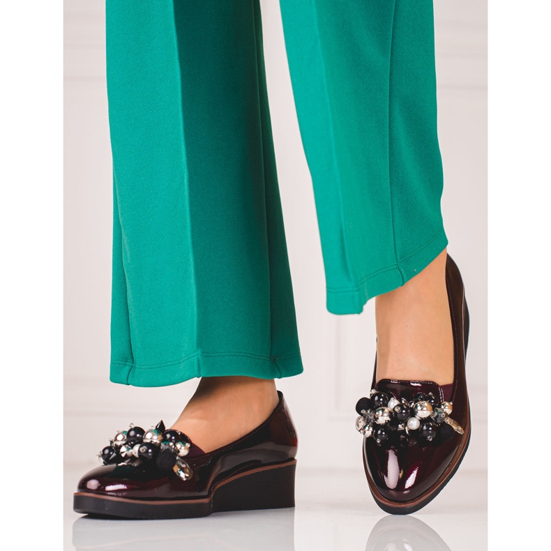 W. Potocki Tyylikkäät kengät Potocki-kiilassa punainen 1