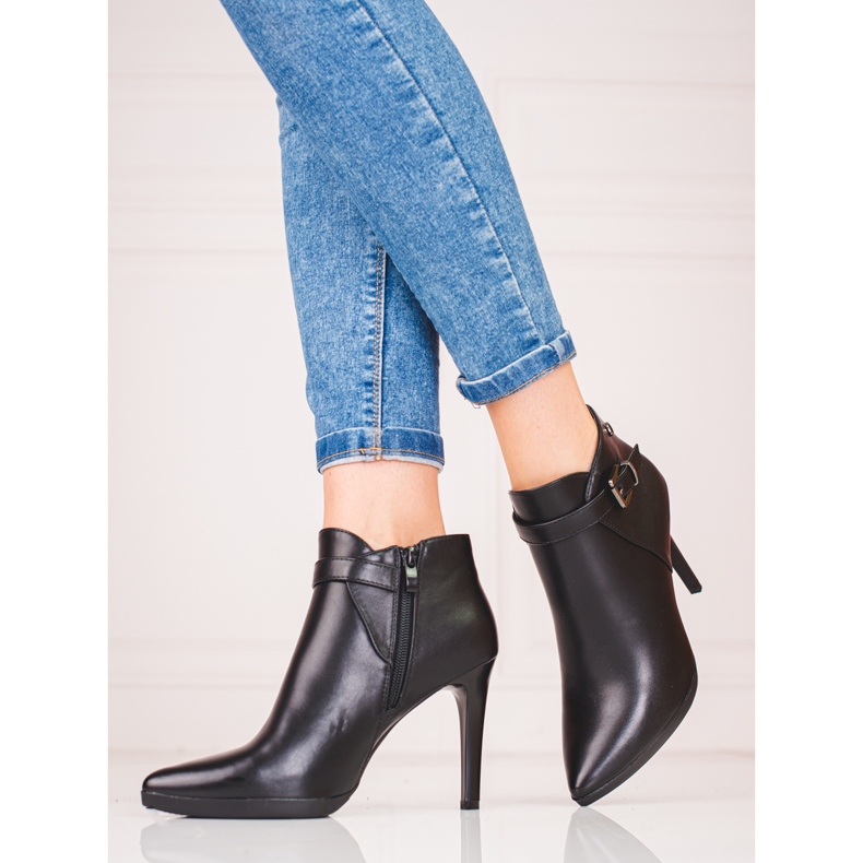 Sergio Leonen tyylikkäät korkokengät musta 1