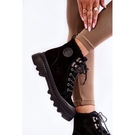 Mokkanahkaiset lämpimät saappaat Big Star KK274522 musta 2