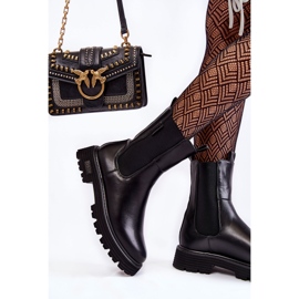 Korkealle lämmitettävät Slip-on-saappaat Jodhpur-saappaat Big Star KK274500 Musta 2