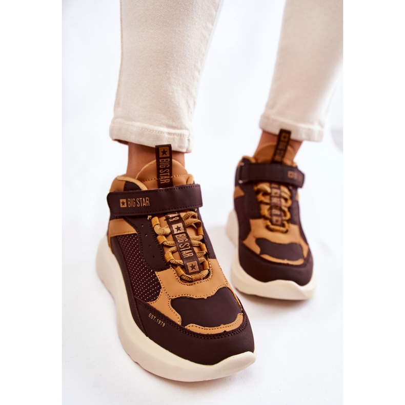 Naisten urheilukengät Memory Foam System Big Star KK274404 Ruskea 2