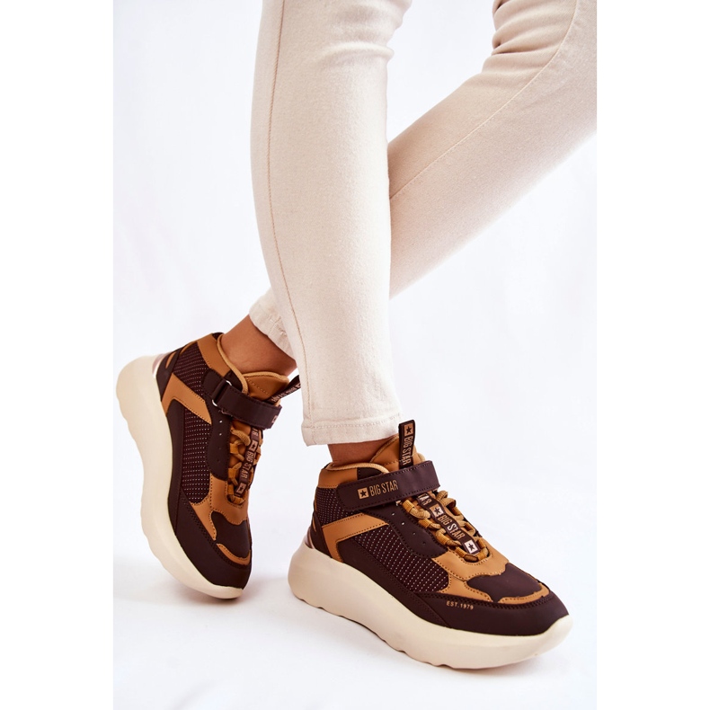 Naisten urheilukengät Memory Foam System Big Star KK274404 Ruskea 1