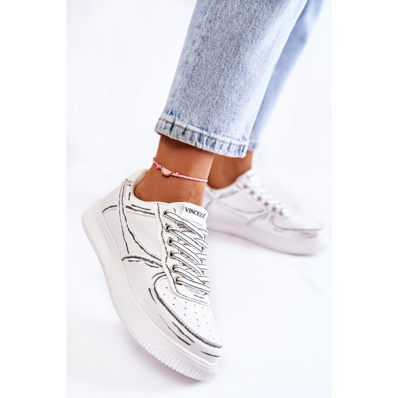 Vinceza Naisten matalat urheilukengät Valkoinen Solveig 1