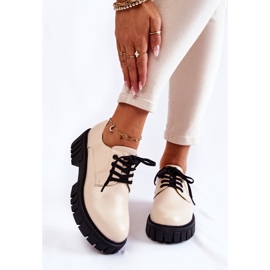 Muodikkaat nahkakengät La.Fi 210013BE-PU Beige 1