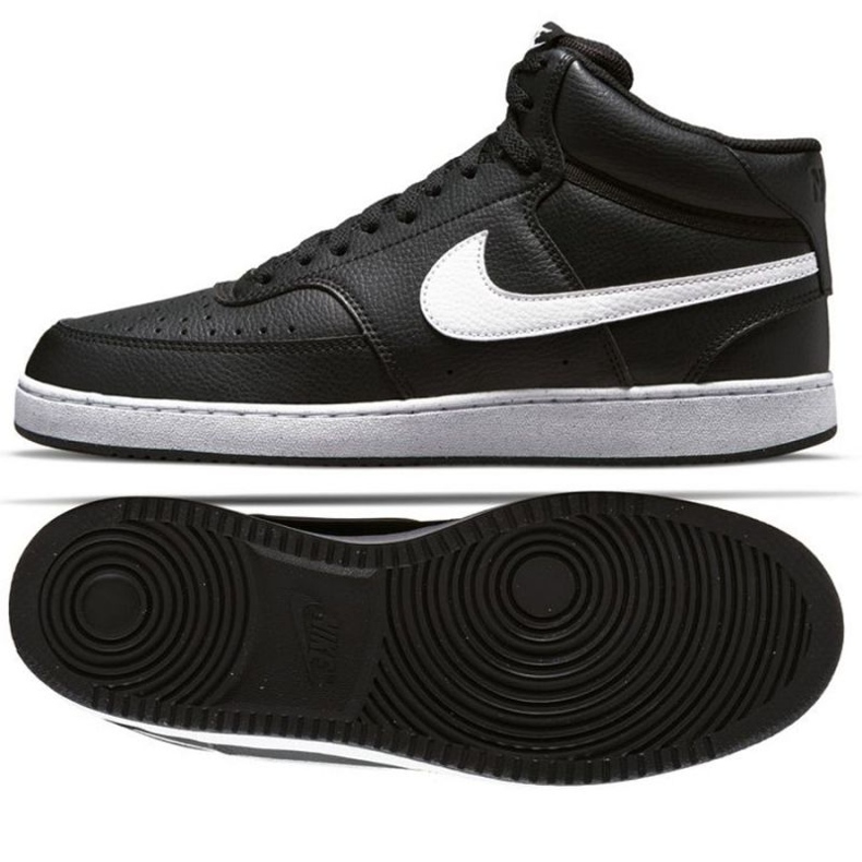Nike Court Vision Mid Next Nature DN3577 001 -kengät musta 1