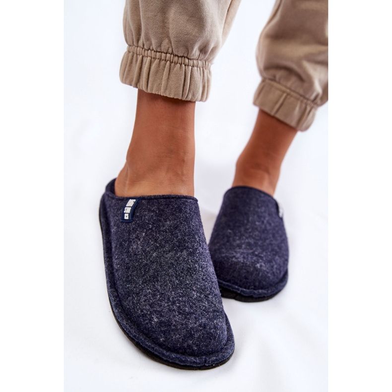 Naisten klassiset huopatossut Big Star KK276013 tummansininen 2