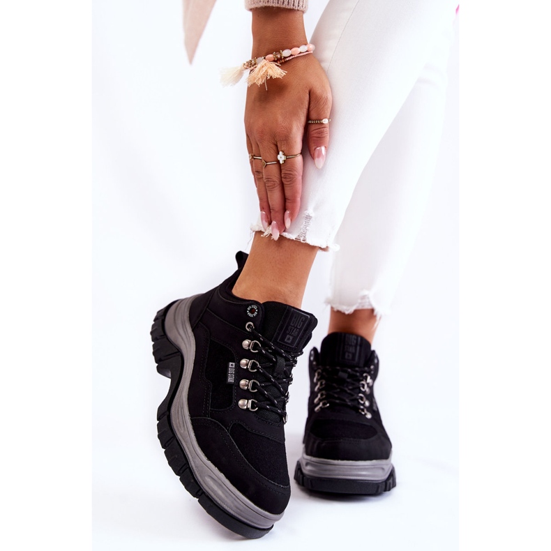 Naisten vaelluskengät Memory Foam Big Star KK274364 musta 1