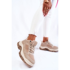 Naisten vaelluskengät Trappers Memory Foam Big Star Beige KK274363 2