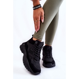 Naisten korkeat urheilukengät Memory Foam System Big Star KK274356 musta 2