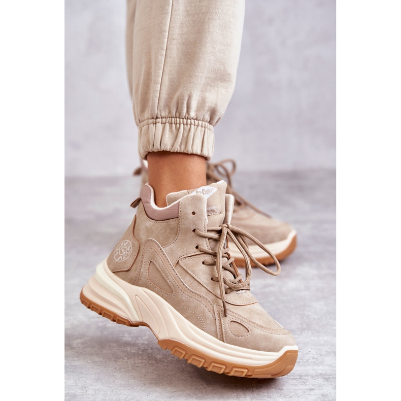 Retkeilykengät Lee Cooper LCJ-22-44-1352L Beige alustalla 1