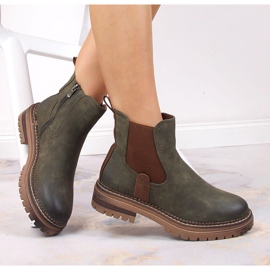 Vihreät eVento lämpimät Jodhpur-saappaat alustalla 1