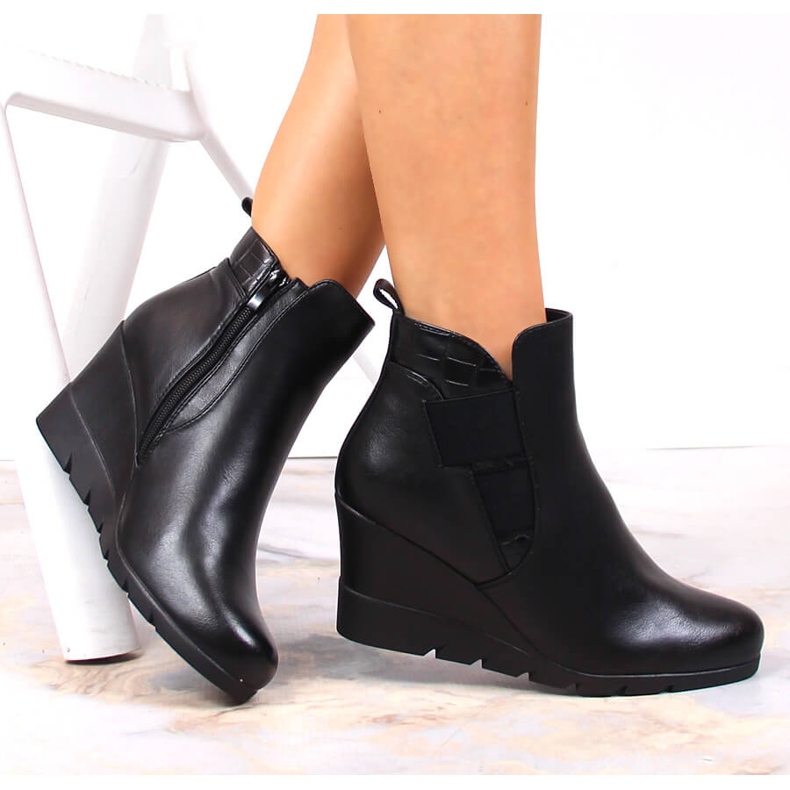 Musta Naisten lämpimät kiila saappaat Musta Filippo PAW386 1