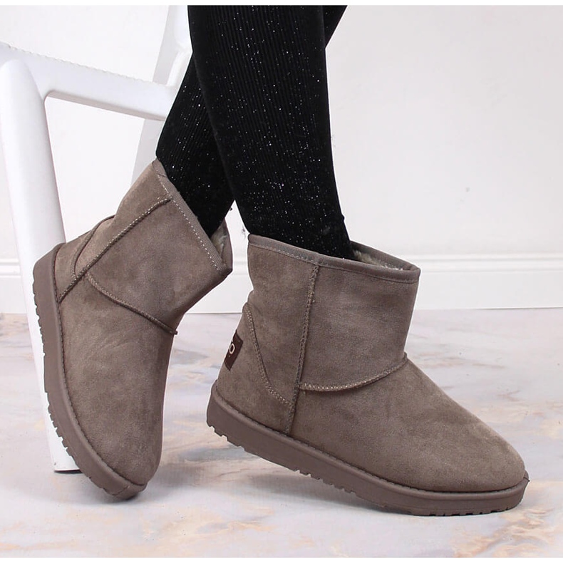 News Naisten eskimo-saappaat, mokkaeristetyt UUTISET ruskea 1