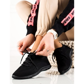 TRENDI Nauhalliset urheilukengät musta 1