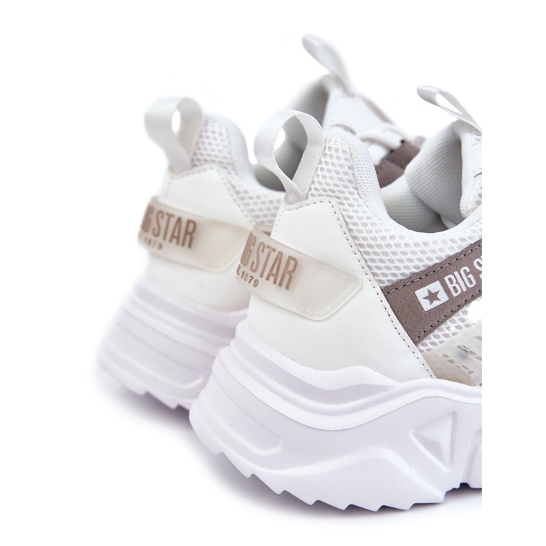 Vaaleat miesten urheilukengät Big Star KK174055 Valkoinen 1