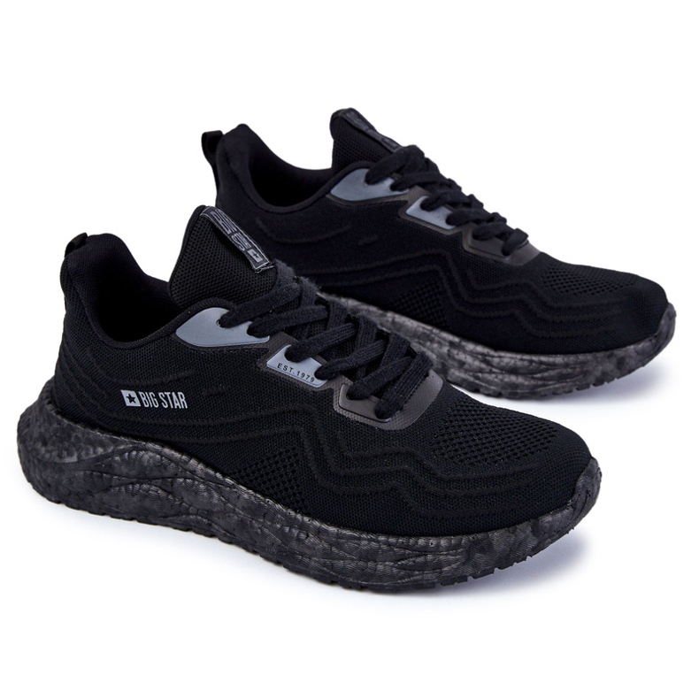 Vaaleat miesten urheilukengät Big Star KK174018 Musta 2