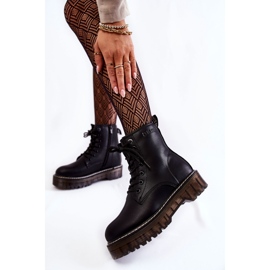 Naisten saappaat vetoketjulla Big Star KK274537 Musta 2