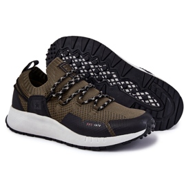 Miesten urheilukengät Big Star KK174014 Khaki vihreä 1