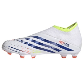 Adidas Predator Edge.3 Ll Fg Jr GW0984 jalkapallokengät valkoinen valkoinen 1