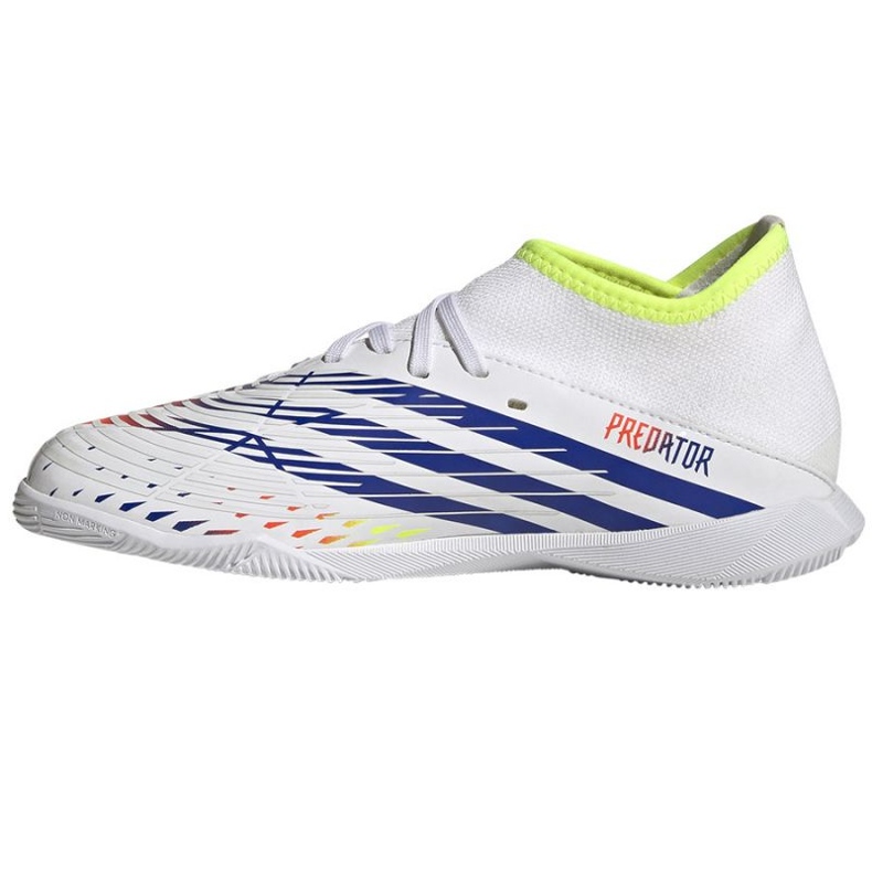 Adidas Predator Edge.3 In Jr GV8509 jalkapallokengät valkoinen valkoinen 1