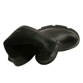 Naisten nahkakengät paksulla pohjalla M. Daszyński MR2127-20 musta 5