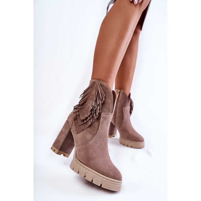 Lewski Shoes Suede alustasaappaat Lewski-kengät 3251 Cappucino ruskea 1