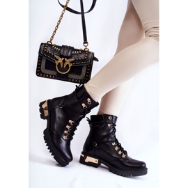 Workery Lewski Shoes 3243 Mustat saappaat 2