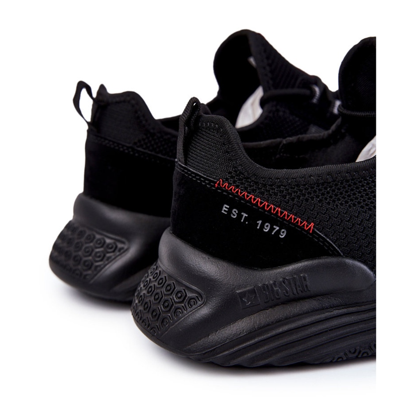 Miesten urheilukengät Memory Foam Big Star KK174255 Musta 1