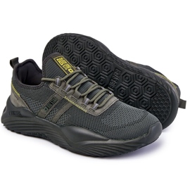 Miesten urheilukengät Memory Foam Big Star KK174256 Khaki vihreä 1