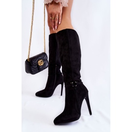 PS1 Klassiset mokkanahkaiset Linney-saappaat musta 2