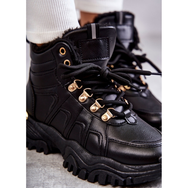 BM Naisten mustat lämpimät saappaat Hareshaw HF218 4