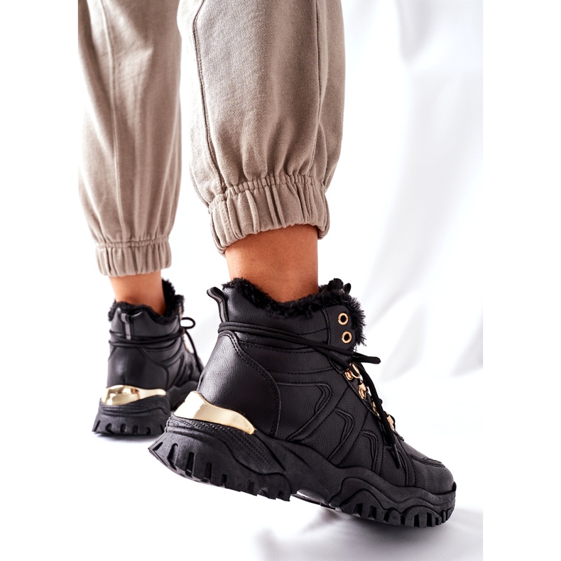 BM Naisten mustat lämpimät saappaat Hareshaw HF218 2