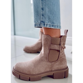 BM Naisten Chelsea-saappaat Chance Khaki beige 1