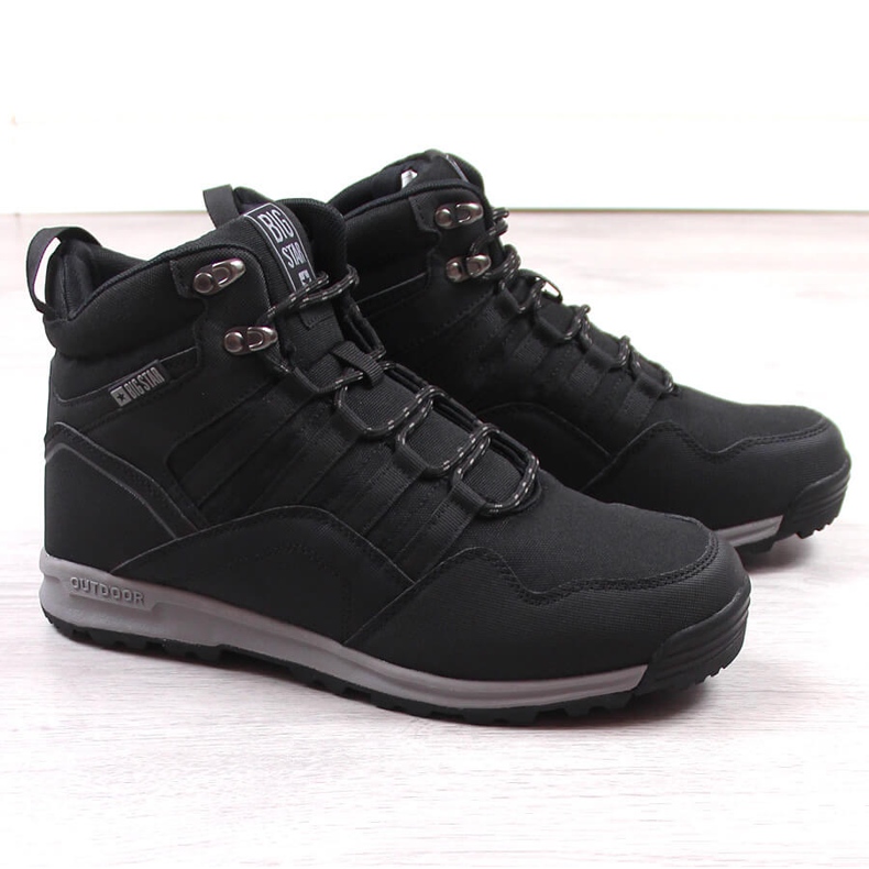 Mustat eristetyt miesten korkeat saappaat Big Star KK174371 1